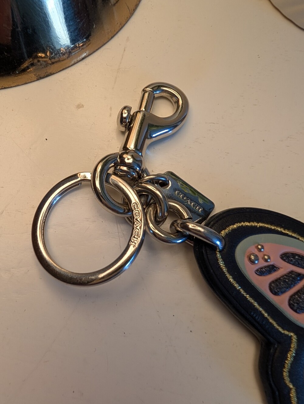 Coach Leather Butterfly Bag Charm/Keychain - EUC! - Picture 6 of 9